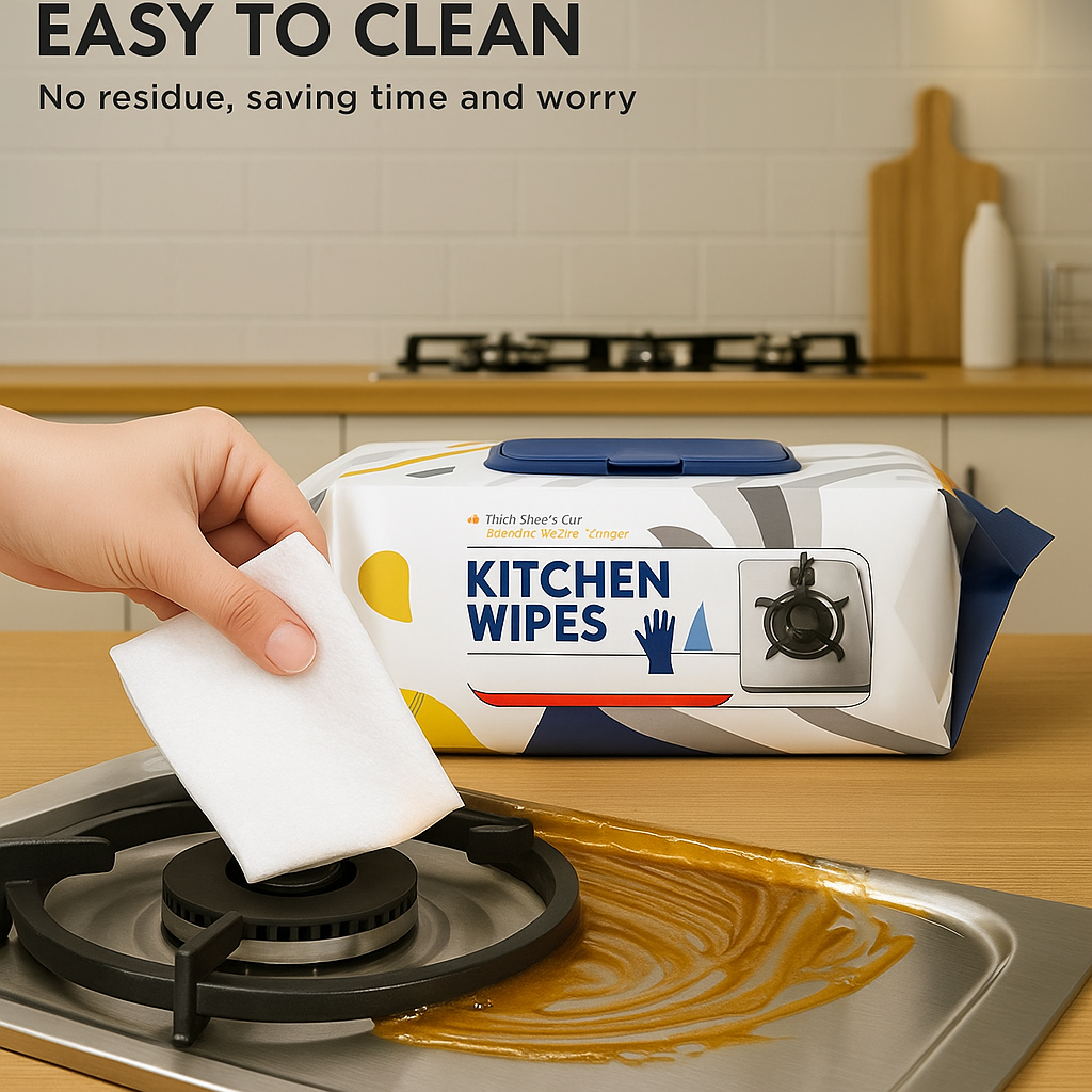 Kitchen Cleaning Wipes – Grease & Stain Remover for Quick Cleaning