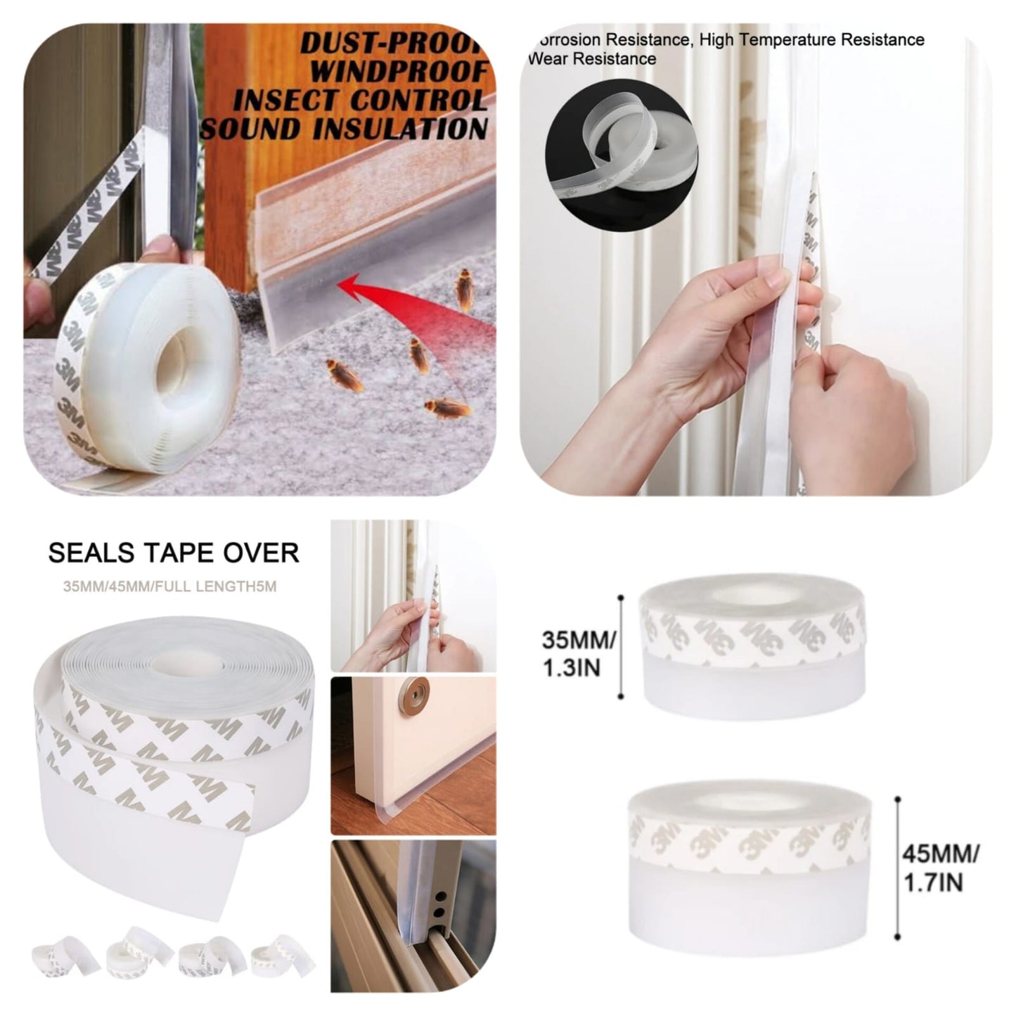 Universal Door Sealing Tape – Anti-Dust & Soundproof