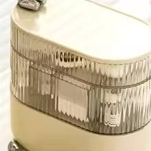 Clarify.pk 360 degree jewelry organizer with transparent rotating compartments for easy access