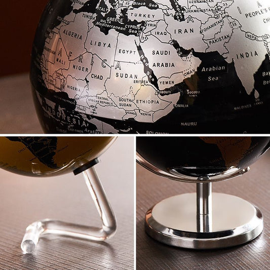 Movable World Globe – 360° Rotating Educational & Decorative Globe (Small)