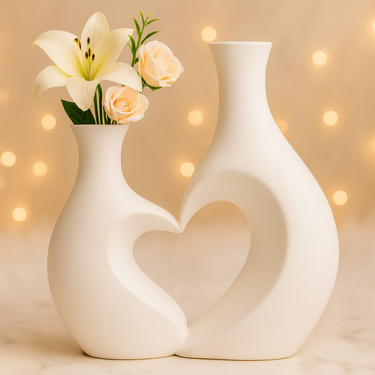 Modern Abstract Couple Vases – Artistic Romantic Home Décor