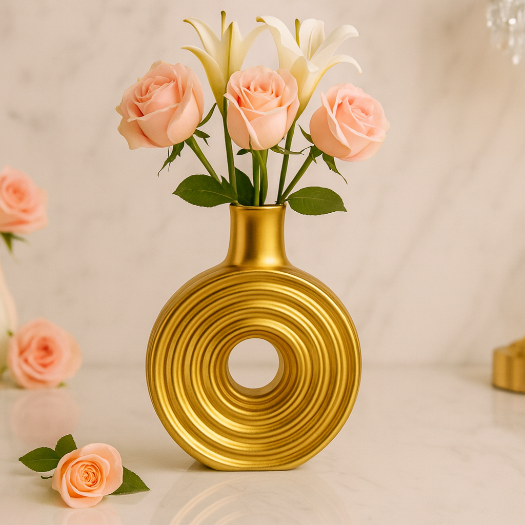 Spiral Flower Vase – Modern Decorative Centerpiece