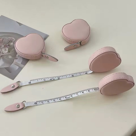 Clarify.pk cute heart shaped tape measure in pink with retractable measuring tape