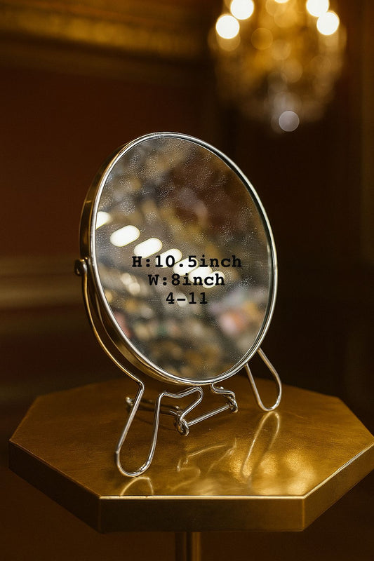 Metal Table Makeup Mirror – Elegant Desk Vanity Mirror