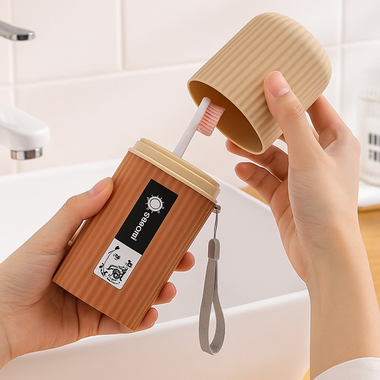 Travel Toothbrush Holder Box – Portable Hygiene Case