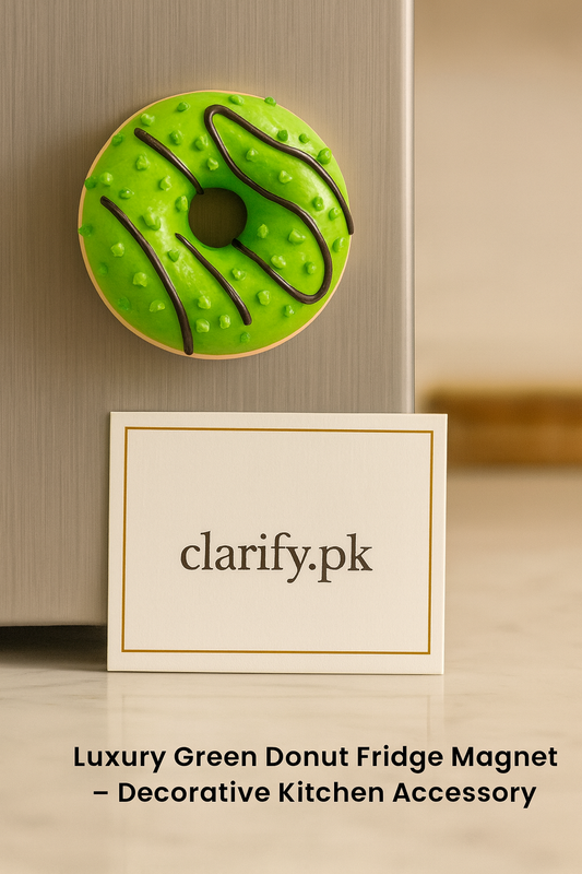 Decorative Green Donut Fridge Magnet – Fun Kitchen Ornament