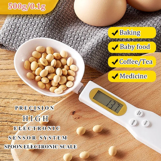 Clarify.pk digital spoon scale measuring soybeans with high precision and electronic sensor system