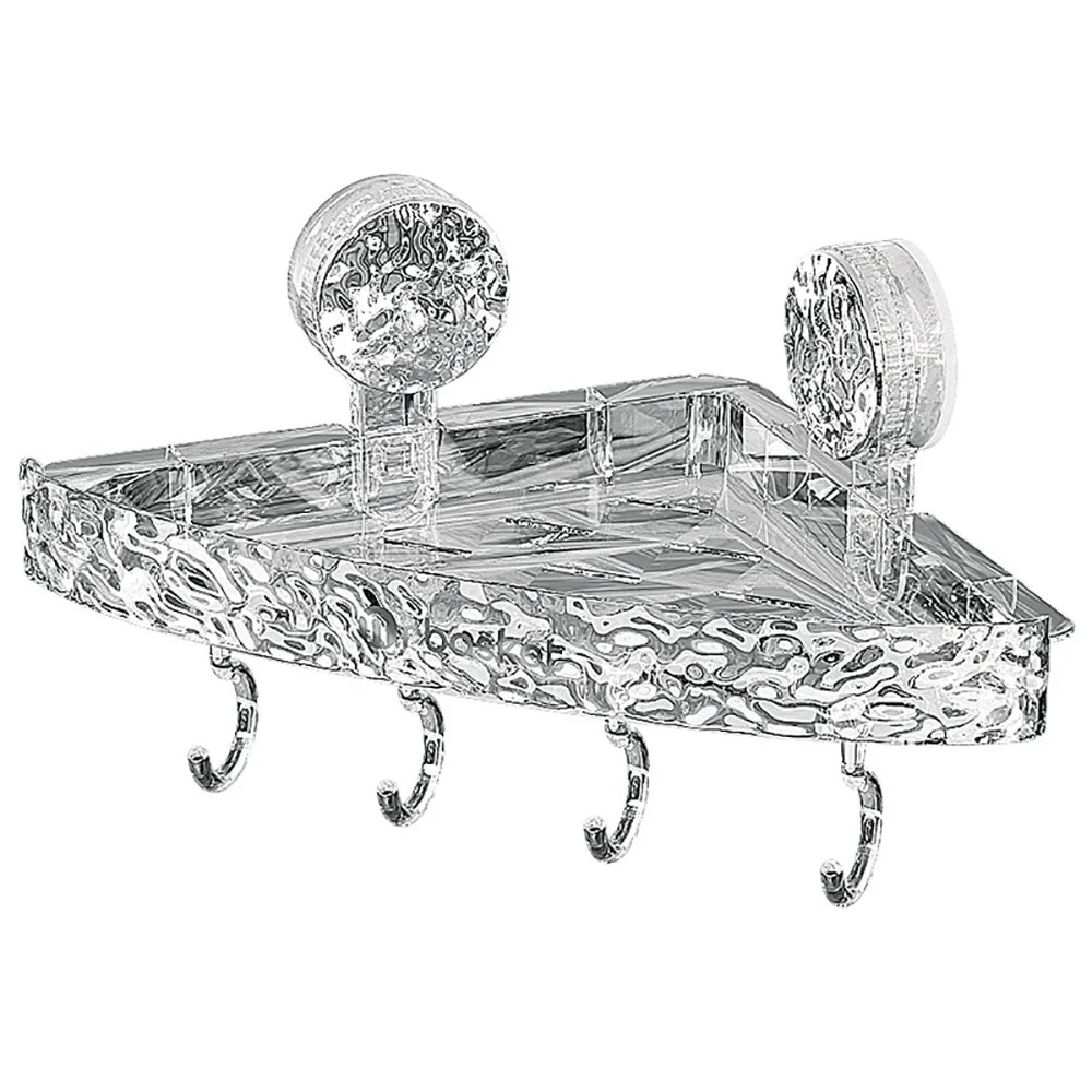 Glacier Pattern Shower Suction Cup Shelf – Bathroom Organizer