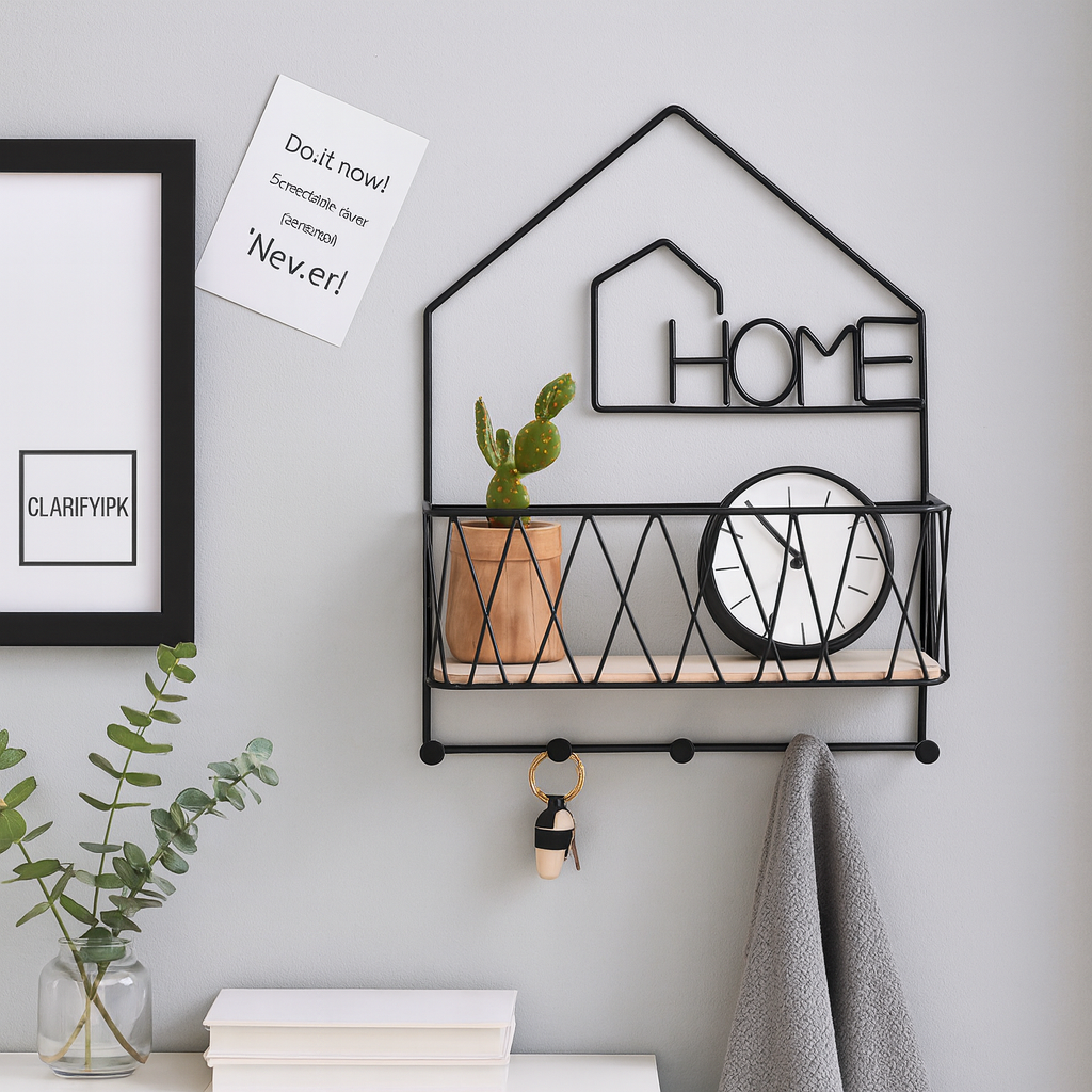 Creative Wall-Mounted Shelf – Stylish Organizer Home designed