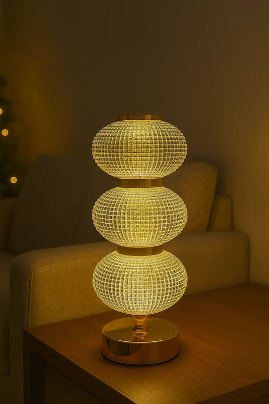 LED 3-Color Shade Lamp – Modern Decorative Table Light