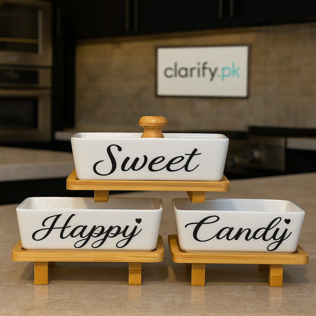 Modern Ceramic Container Set – Perfect for Snacks & Dry Storage