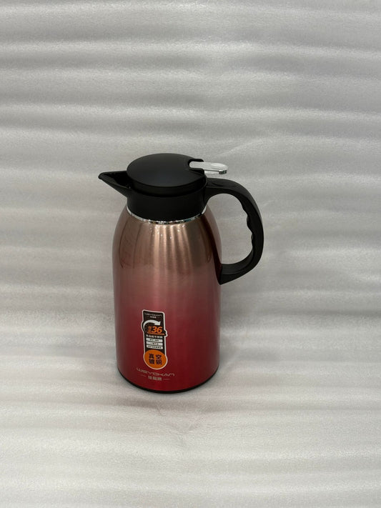 2.2L Stainless Steel Thermal Flask – Red Hot & Cold Bottle