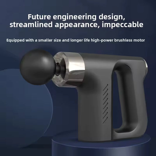 Clarify.pk sleek black electric muscle relaxation massager with brushless motor and ergonomic handle