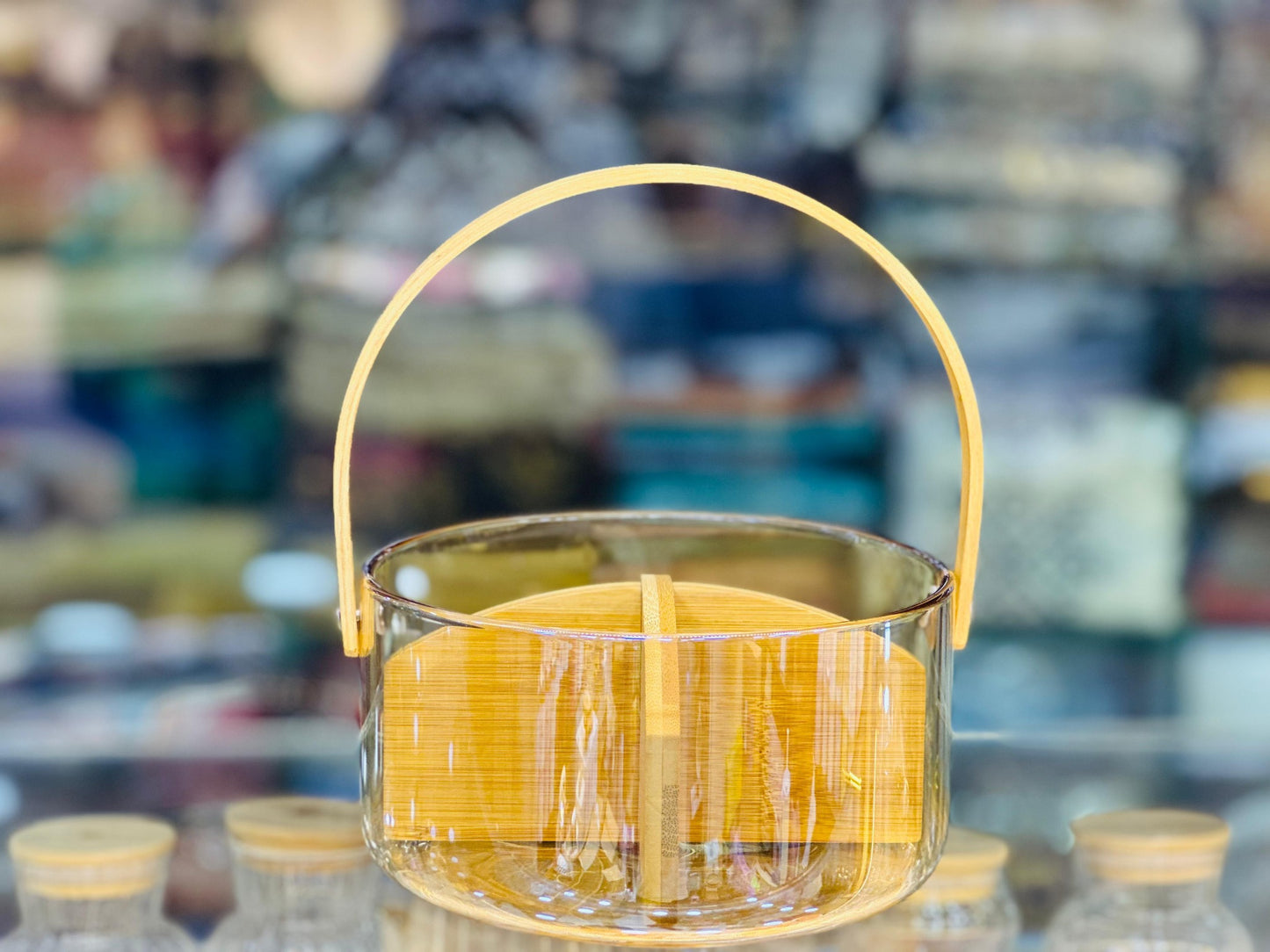 Clear Dry Fruit & Chocolate Divider Dish