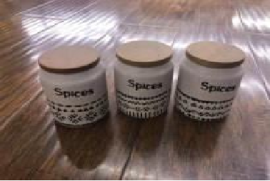 Luxury 3-Piece Spice Jar Set – Brown Lid Edition