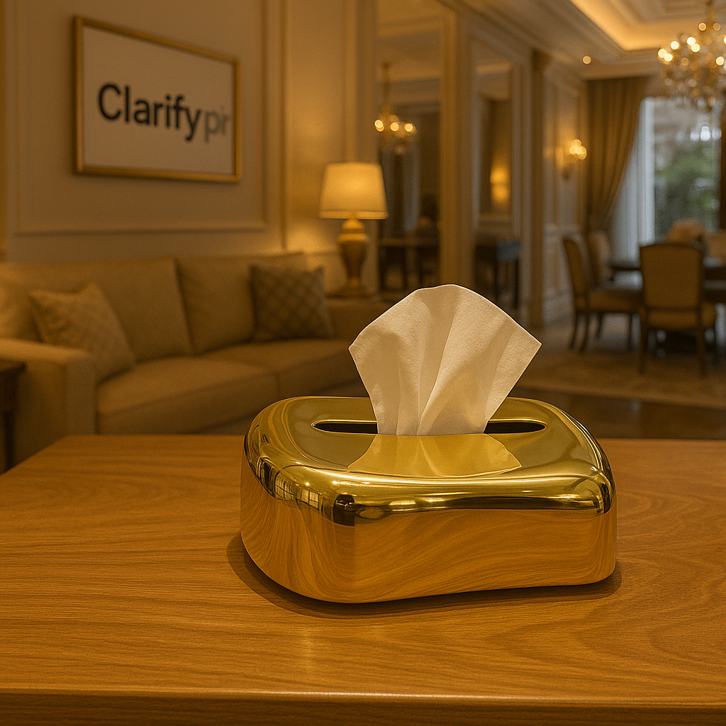 Luxury Golden Tissue Box – Premium Home Décor Edition
