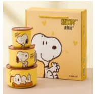 Luxury Snoopy Design Ceramic Jar Set – With Gift Box Packaging