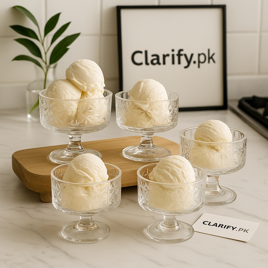 Premium 6-Piece Glass Dessert Serving Bowls