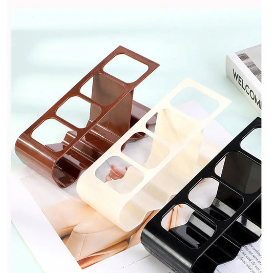 Clarify.pk TV remote stand holder in brown white and black for organized remote storage