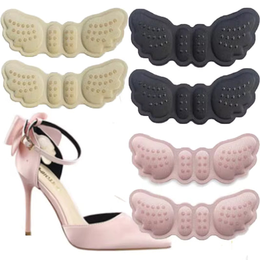 Clarify.pk heel pads for women shoes in beige black and pink with textured cushioning inserts