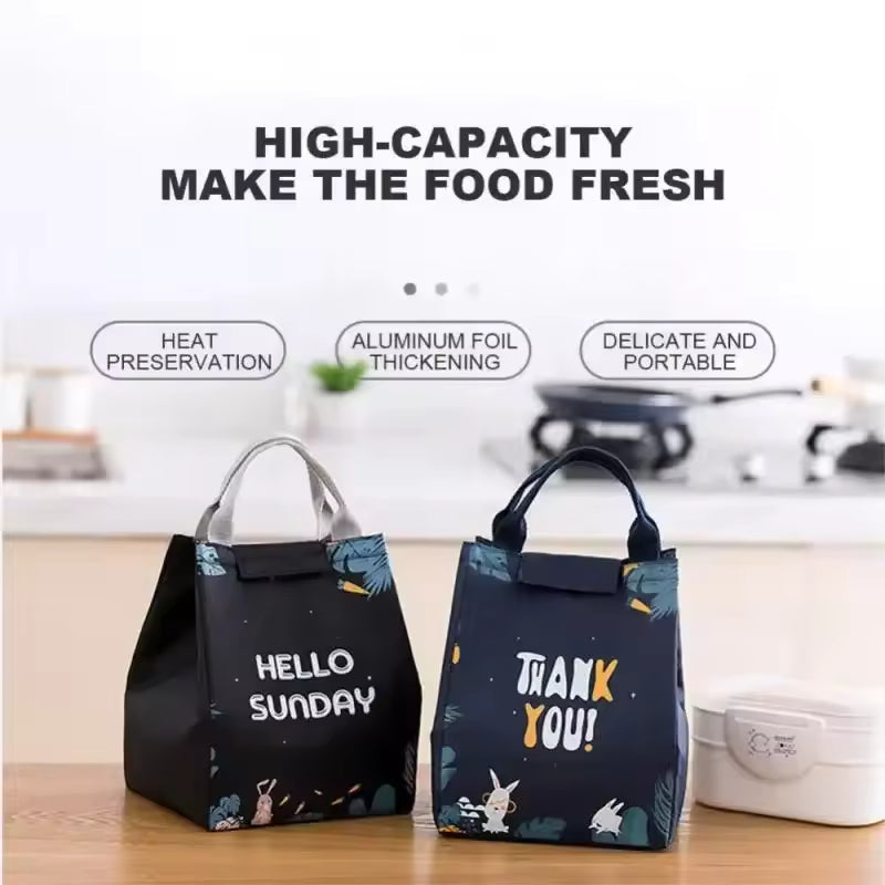 Clarify.pk insulated lunch bag seat back bag with heat preservation and aluminum foil thickening