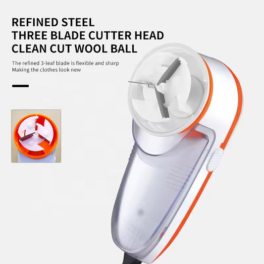 Clarify.pk corded lint remover for clothes with refined steel three blade cutter head for clean wool ball removal