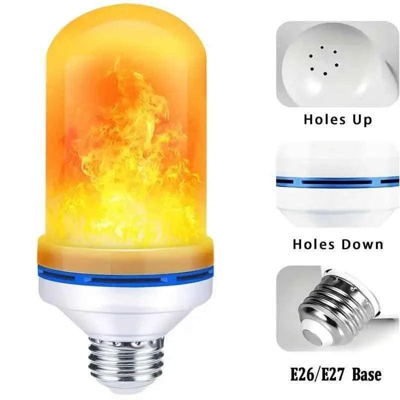 Clarify LED flame effect bulb with realistic flickering flame design and E26 E27 base for decorative lighting