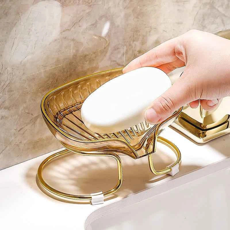 Luxury bathroom soap dish with elegant design, perfect for organizing your bathroom essentials