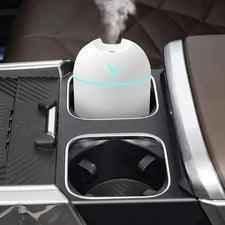 Clarify mini air humidifier 250ml emitting mist inside a car cup holder
