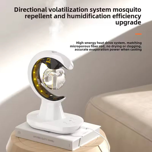 Clarify.pk moon shaped humidifier night lamp with mosquito repellent and upgraded humidification efficiency