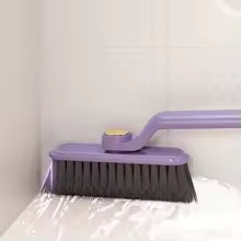 Clarify.pk multi-function crevice cleaning brush with purple handle and black bristles for versatile cleaning