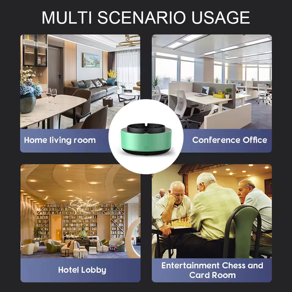 Clarify.pk anti smoke ashtray air purifier shown for use in home living room office hotel lobby and entertainment rooms