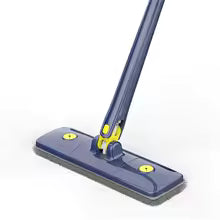 Clarify.pk multifunctional floor cleaning mop with blue handle and flat rectangular head