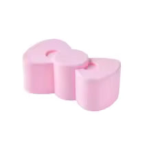 Pink 360 degree bow rotating jewelry box with smooth curved design for stylish storage