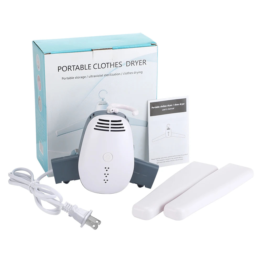 Clarify.pk portable clothes dryer with compact design, user manual, and detachable parts for easy drying