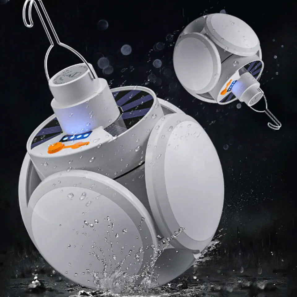 Clarify.pk portable rechargeable led lantern in white with water resistance and hook for hanging
