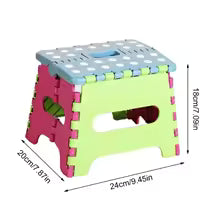 Clarify.pk portable step stool for kids and adults in pastel colors with foldable design and measurements