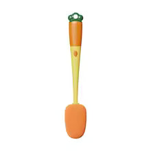 Clarify.pk long handle bottle brush with orange and yellow colors for effective bottle cleaning