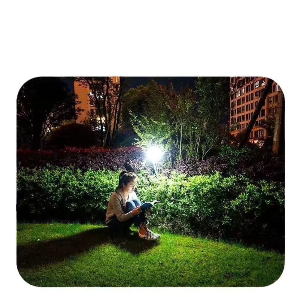 Clarify.pk rechargeable camping emergency light illuminating a girl reading outdoors at night