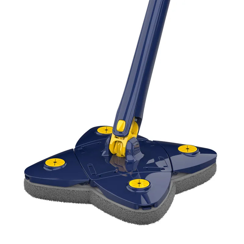 Clarify.pk 360 degree rotating cleaning mop with blue and yellow cloth cover type base