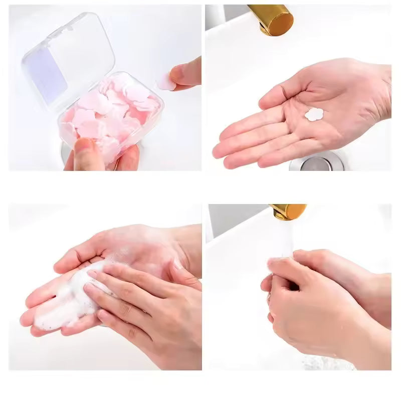 Clarify.pk travel soap paper sheets used for portable hand washing with easy dissolving sheets