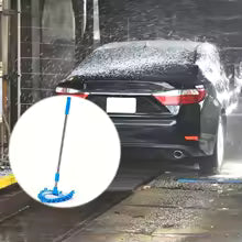 Triangle wall cleaning mop with cloth cover type by Clarify.pk used for washing car exterior