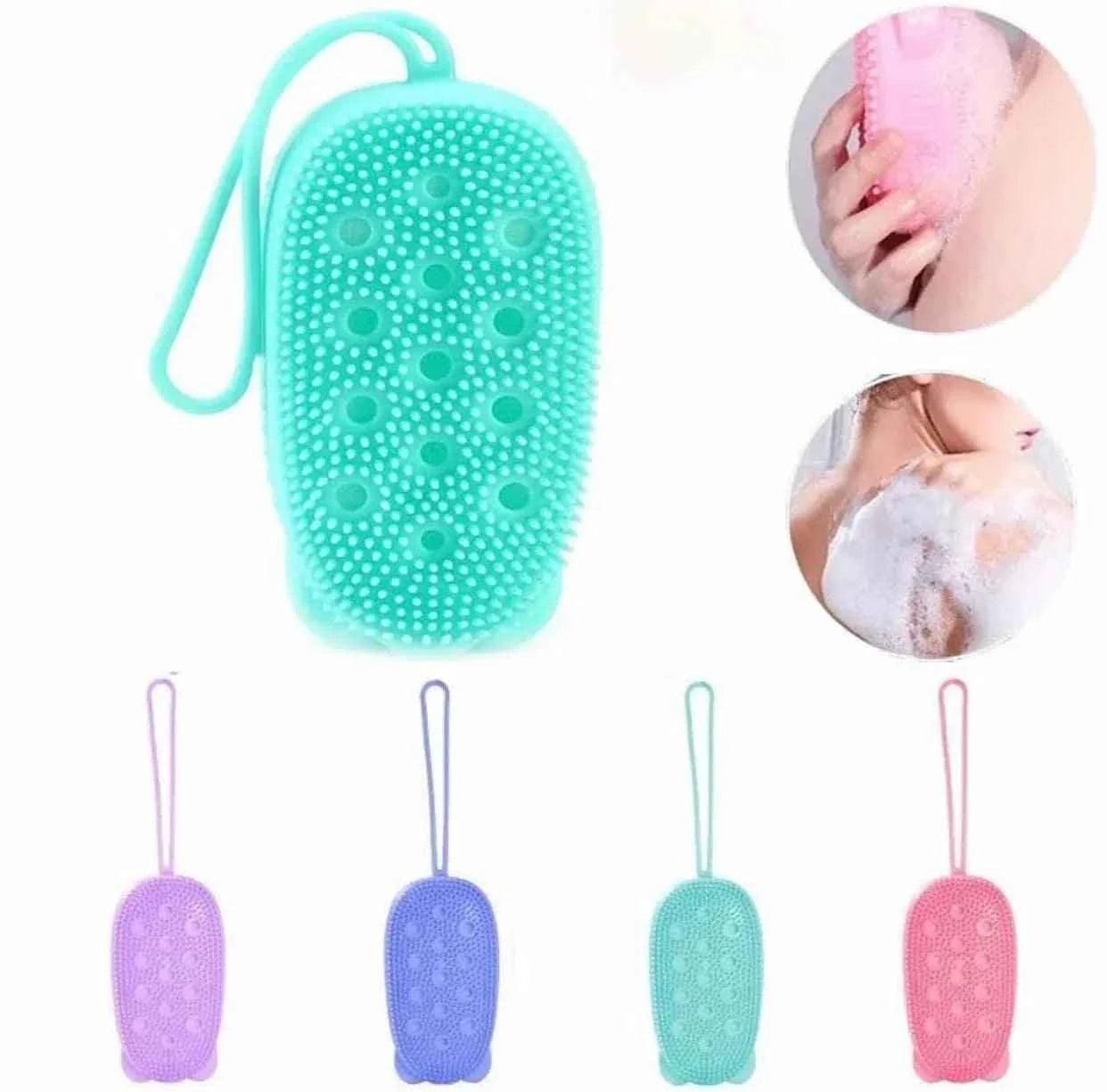 Clarify double sided bubble brush in multiple colors for gentle exfoliating and cleansing