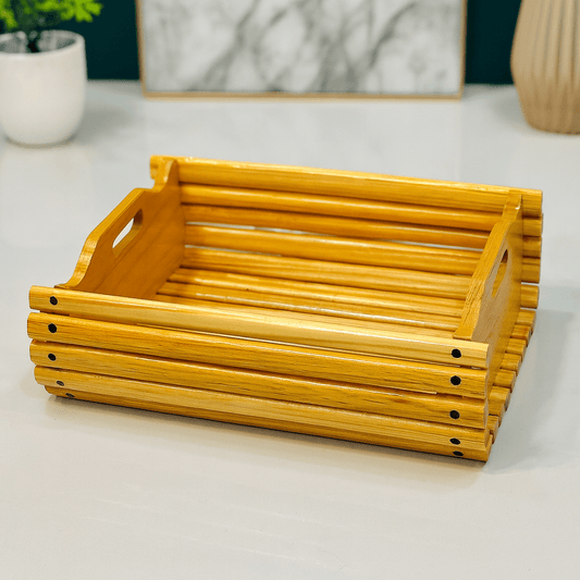 Wooden Basket – Rustic Multi - Purpose Storage & Décor - Clarify.pk