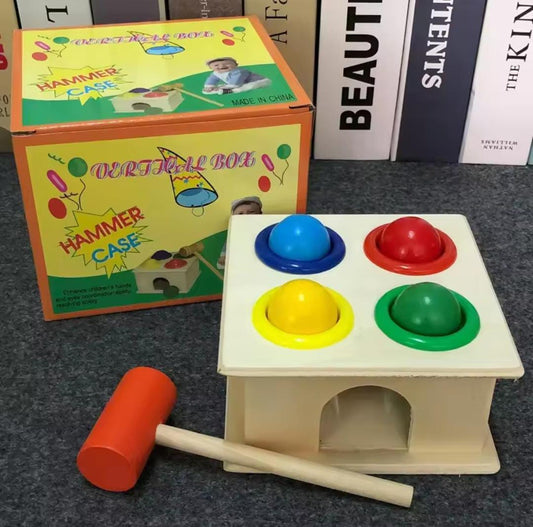 Wooden Hammer Toy – Early Education Learning Game for Kids - Clarify.pk