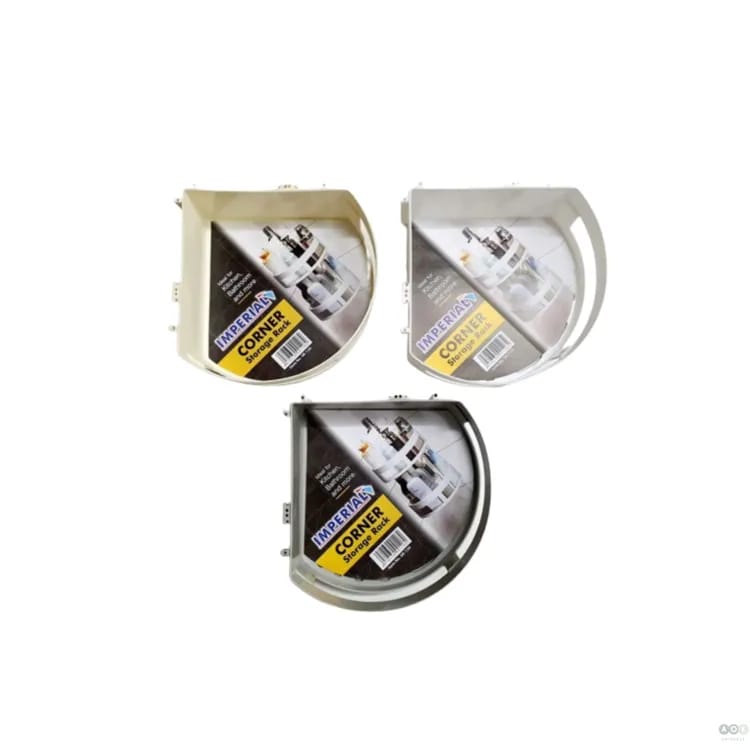 Self-Adhesive Bathroom Corner Shelf – No Drilling Rack