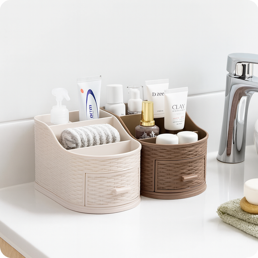 Bathroom Storage Organizer with Drawer – Cosmetics & Toiletries Box