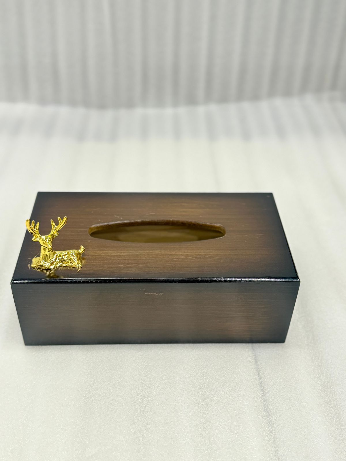 Luxury Markhor Wooden Tissue Box – Premium Handmade Holder