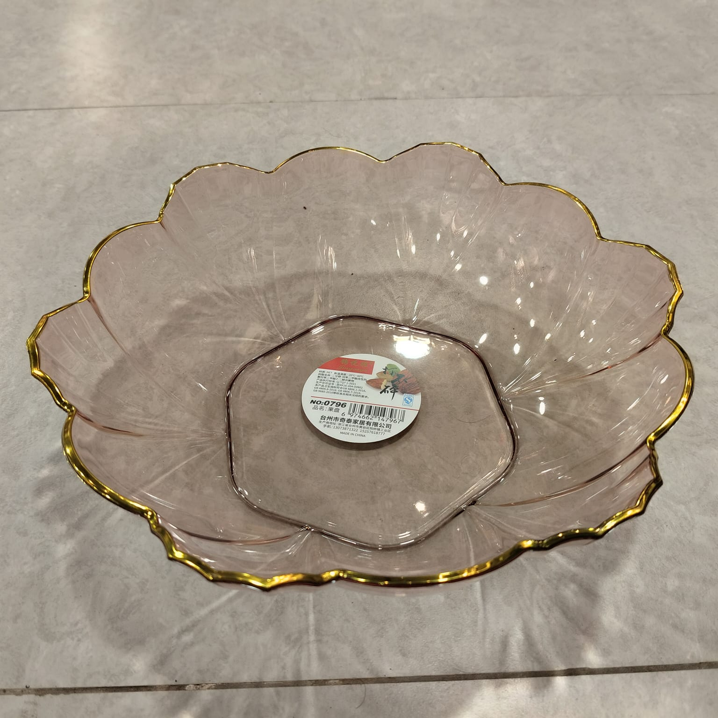 European Style Glass Fruit Bowl – Elegant Tableware