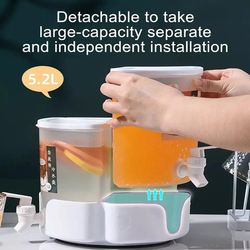 3 in 1 360 Rotating Water Juice Dispenser with 3 Grids - Clarify.pk